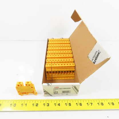 ABB 1SNA105118R2000 M6/8 Modular Terminal Blocks Yellow Box Of 40