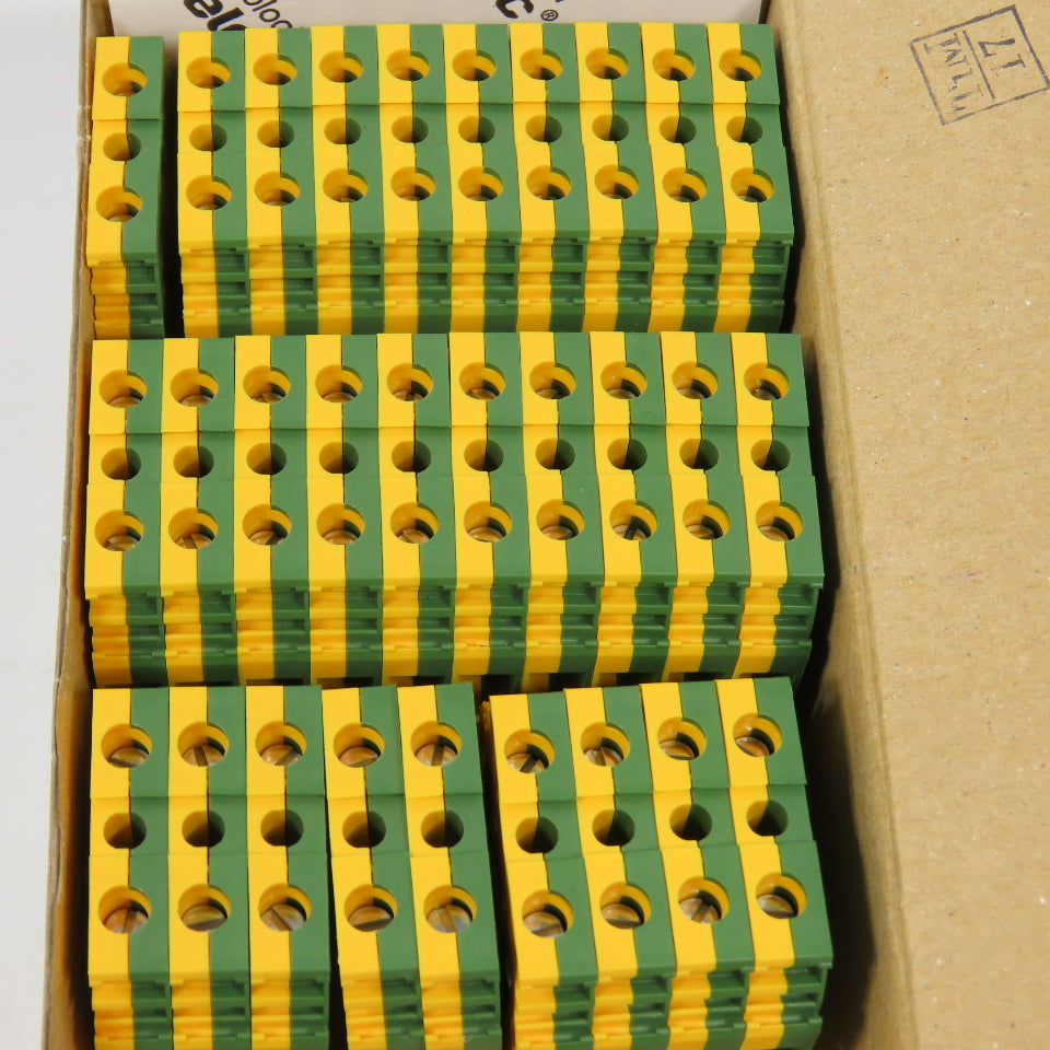ABB 1SNA165114R1700 M6/8.P Modular Terminal Blocks Yellow & Green Box Of 30
