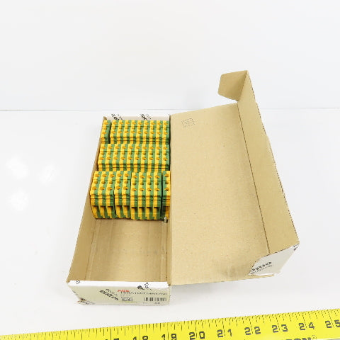 ABB 1SNA165114R1700 M6/8.P Modular Terminal Blocks Yellow & Green Box Of 30