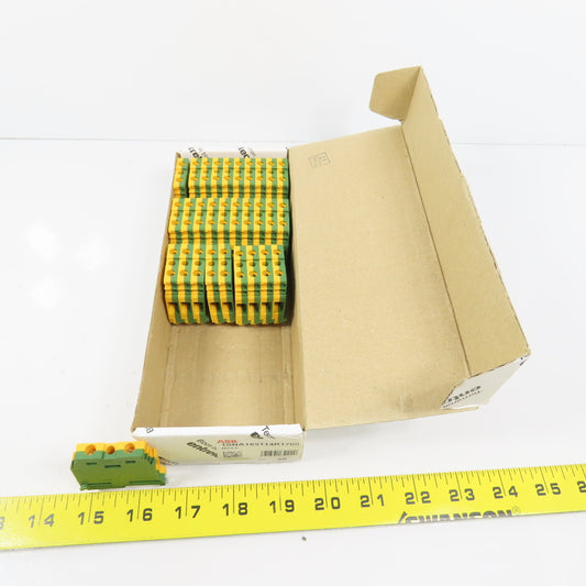 ABB 1SNA165114R1700 M6/8.P Modular Terminal Blocks Yellow & Green Box Of 30
