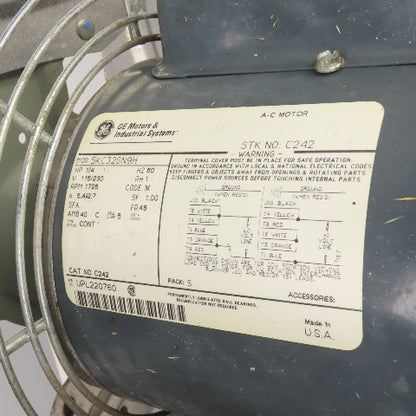 18" 4-Blade Heat Exchanger Fan 1/4HP 115/230V 1725 RPM 24-1/2" Flange Tested
