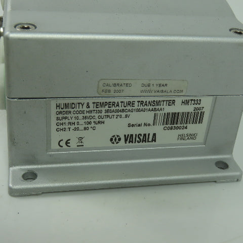 Vaisala HMT333 Humidity And Temperature Transmitter 10-35VDC