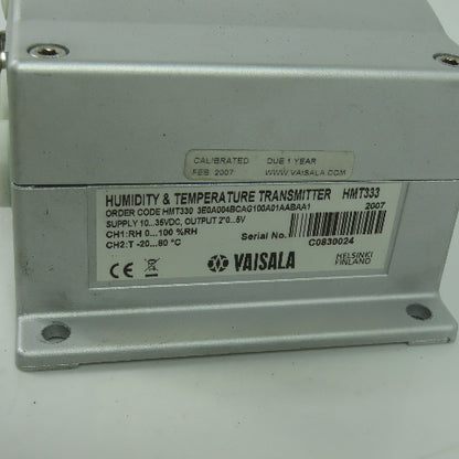 Vaisala HMT333 Humidity And Temperature Transmitter 10-35VDC