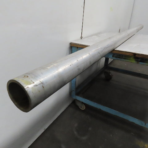 3-1/2" OD x 3" ID 1/4" Wall Aluminum Pipe Round Tube 111" OAL