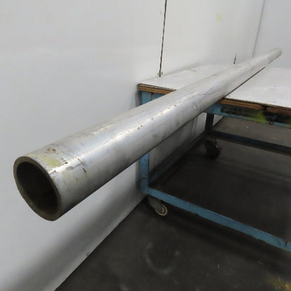 3-1/2" OD x 3" ID 1/4" Wall Aluminum Pipe Round Tube 111" OAL