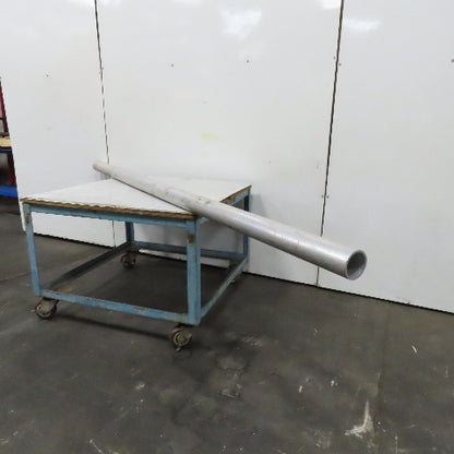 3-1/2" OD x 3" ID 1/4" Wall Aluminum Pipe Round Tube 111" OAL