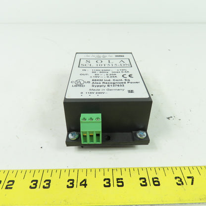 Sola SCL 10T515-DN Power Supply 115/230VAC 0.5A In 5-15VDC 0.25A Out