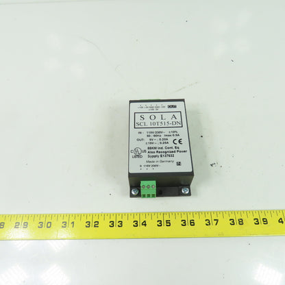 Sola SCL 10T515-DN Power Supply 115/230VAC 0.5A In 5-15VDC 0.25A Out