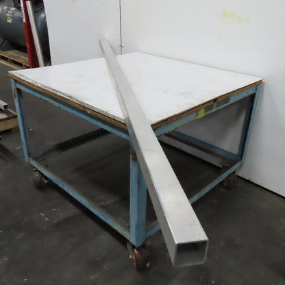 2-1/2" Aluminum Square Hollow Tube 1/8" Wall 8' Length