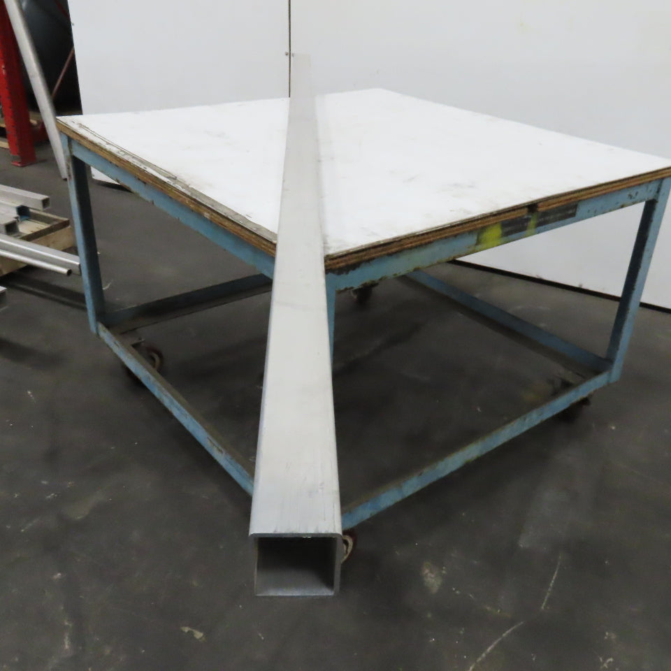 2-1/2" Aluminum Square Hollow Tube 1/8" Wall 8' Length