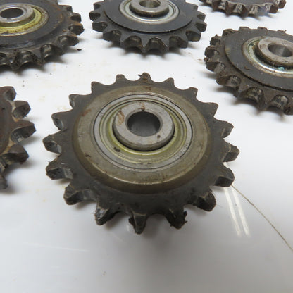 Lovejoy 44BB18HR5 Ball Bearing Idler Sprocket 18-Tooth 1/2" Bore Lot of 17