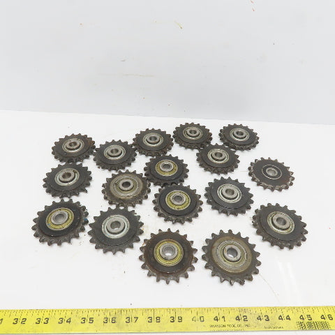 Lovejoy 44BB18HR5 Ball Bearing Idler Sprocket 18-Tooth 1/2" Bore Lot of 17