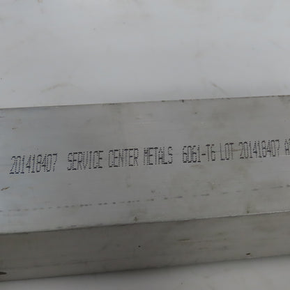 2-1/2" Aluminum 6061 T6 Square Hollow Tube 1/4" Wall 74" Length