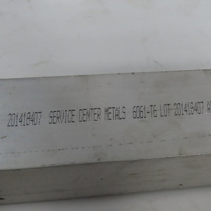 2-1/2" Aluminum 6061 T6 Square Hollow Tube 1/4" Wall 74" Length