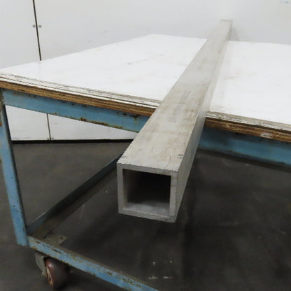 2-1/2" Aluminum 6061 T6 Square Hollow Tube 1/4" Wall 74" Length