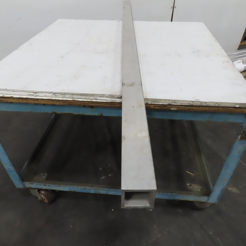 2-1/2" Aluminum 6061 T6 Square Hollow Tube 1/4" Wall 74" Length