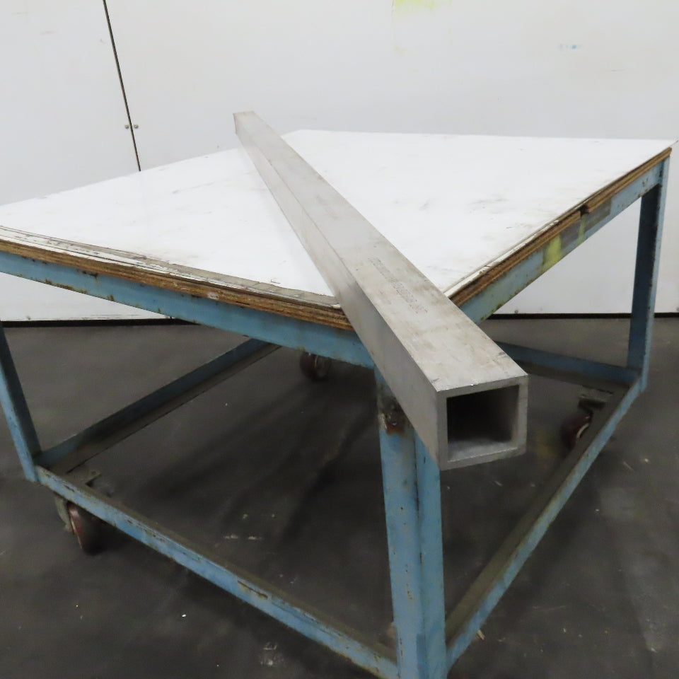 2-1/2" Aluminum 6061 T6 Square Hollow Tube 1/4" Wall 74" Length