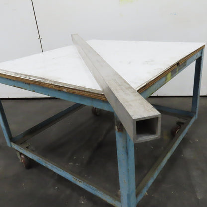2-1/2" Aluminum 6061 T6 Square Hollow Tube 1/4" Wall 74" Length