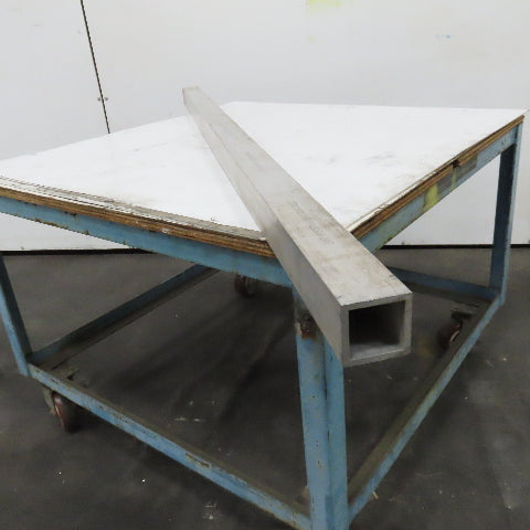 2-1/2" Aluminum 6061 T6 Square Hollow Tube 1/4" Wall 74" Length