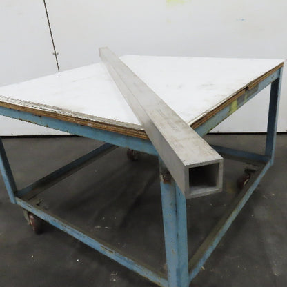 2-1/2" Aluminum 6061 T6 Square Hollow Tube 1/4" Wall 74" Length