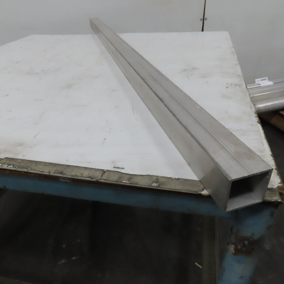 2" Aluminum Square Hollow Tube 1/8" Wall 60" Length
