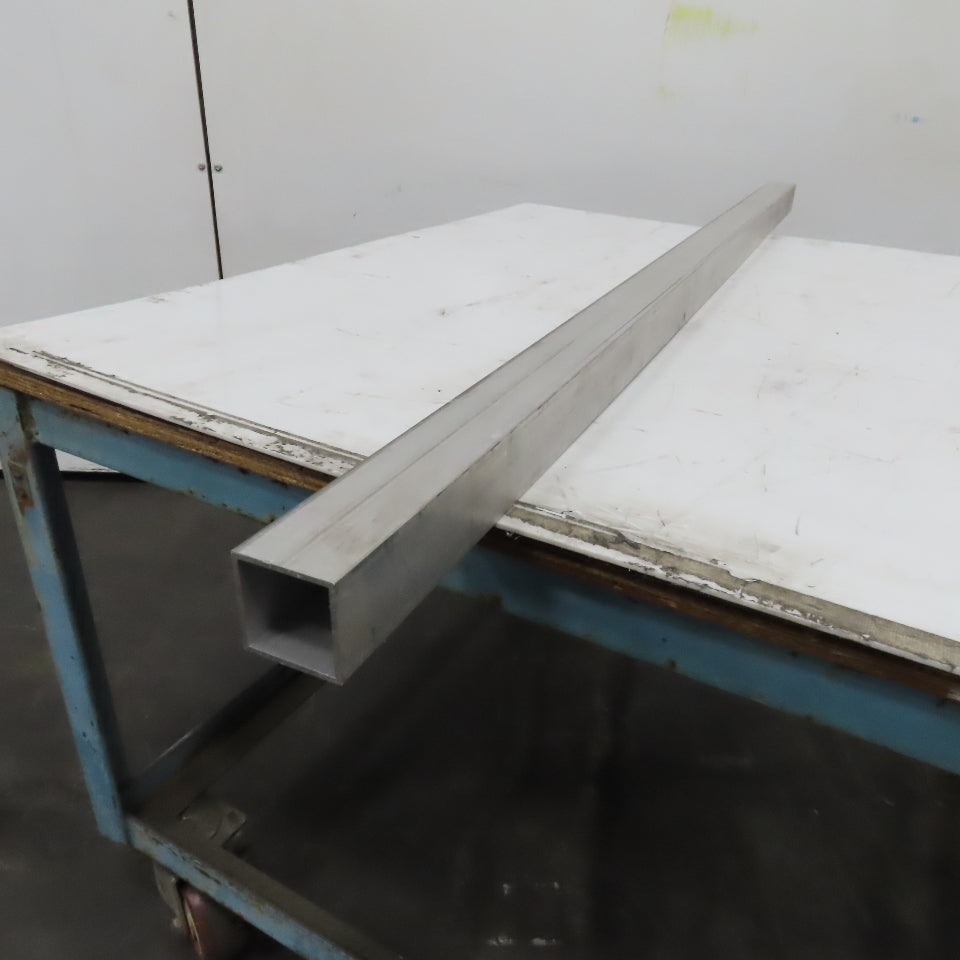 2" Aluminum Square Hollow Tube 1/8" Wall 60" Length