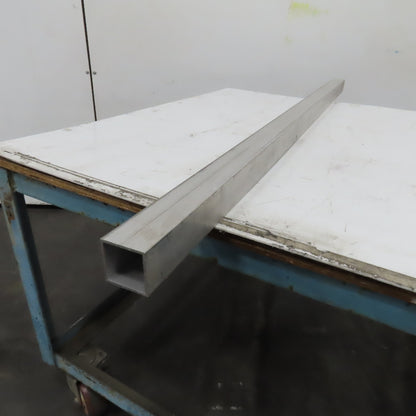 2" Aluminum Square Hollow Tube 1/8" Wall 60" Length