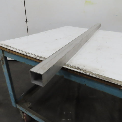 2" Aluminum Square Hollow Tube 1/8" Wall 60" Length