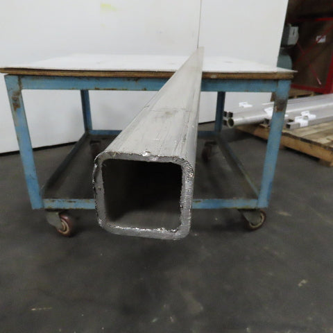 2" Aluminum Square Hollow Tube 1/8" Wall 107" Length