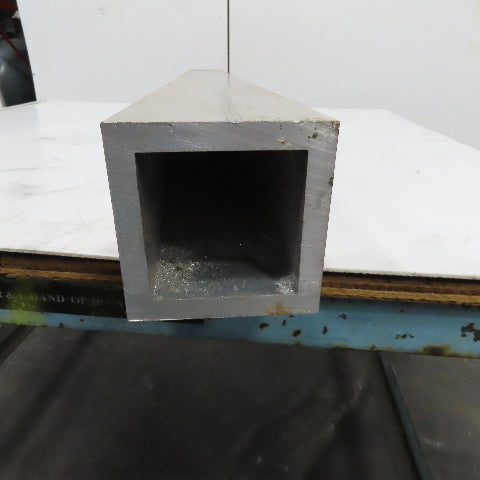4" Aluminum 6061-T6 Square Hollow Tube 1/2" Wall 51" Length