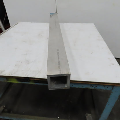 4" Aluminum 6061-T6 Square Hollow Tube 1/2" Wall 51" Length