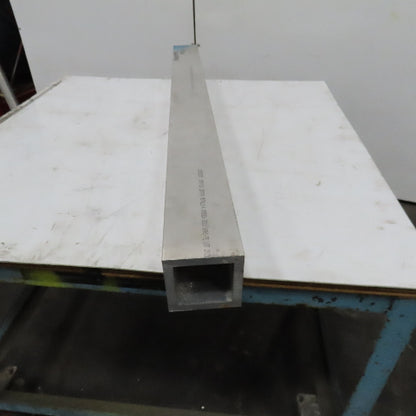 4" Aluminum 6061-T6 Square Hollow Tube 1/2" Wall 51" Length