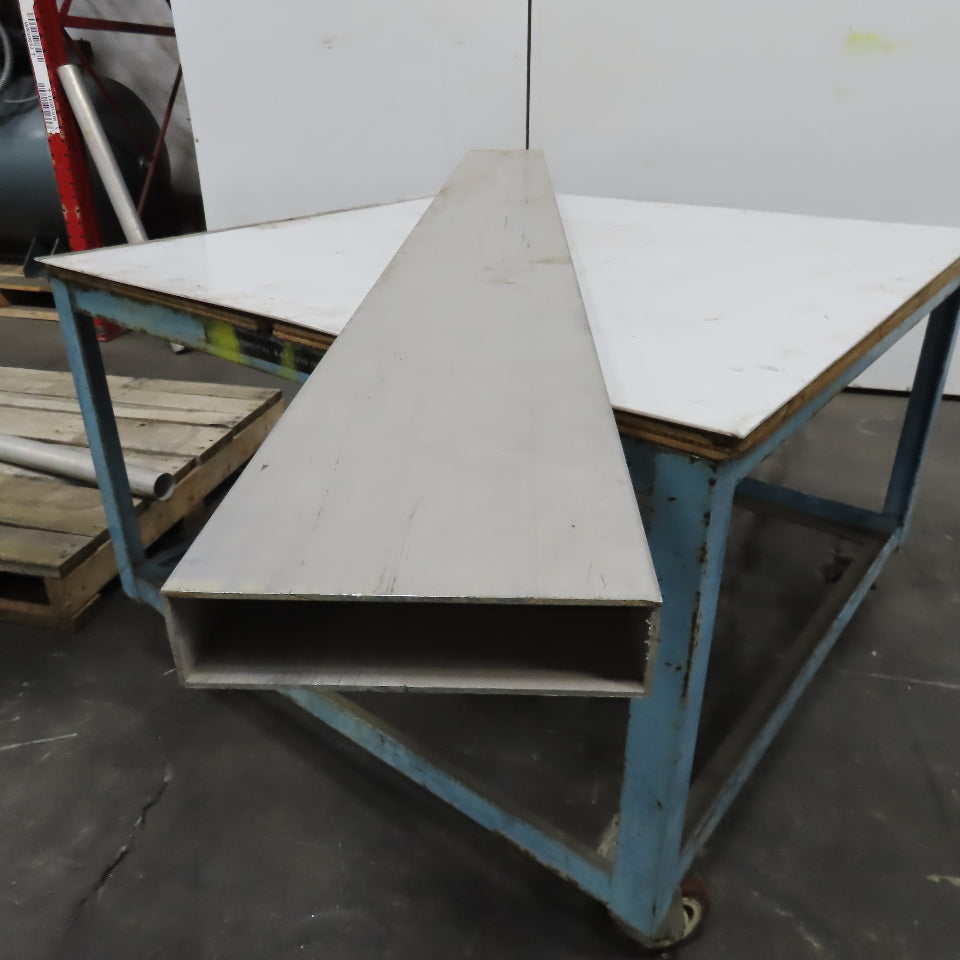 8" x 2" Rectangle Hollow Tube 1/8" Wall 85" Length
