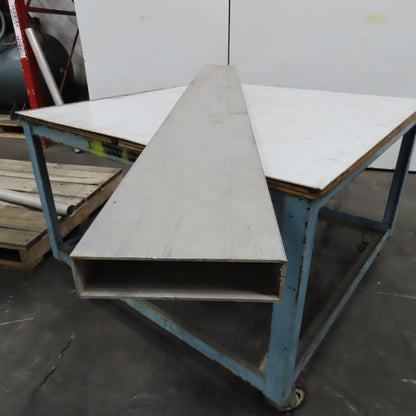 8" x 2" Rectangle Hollow Tube 1/8" Wall 85" Length