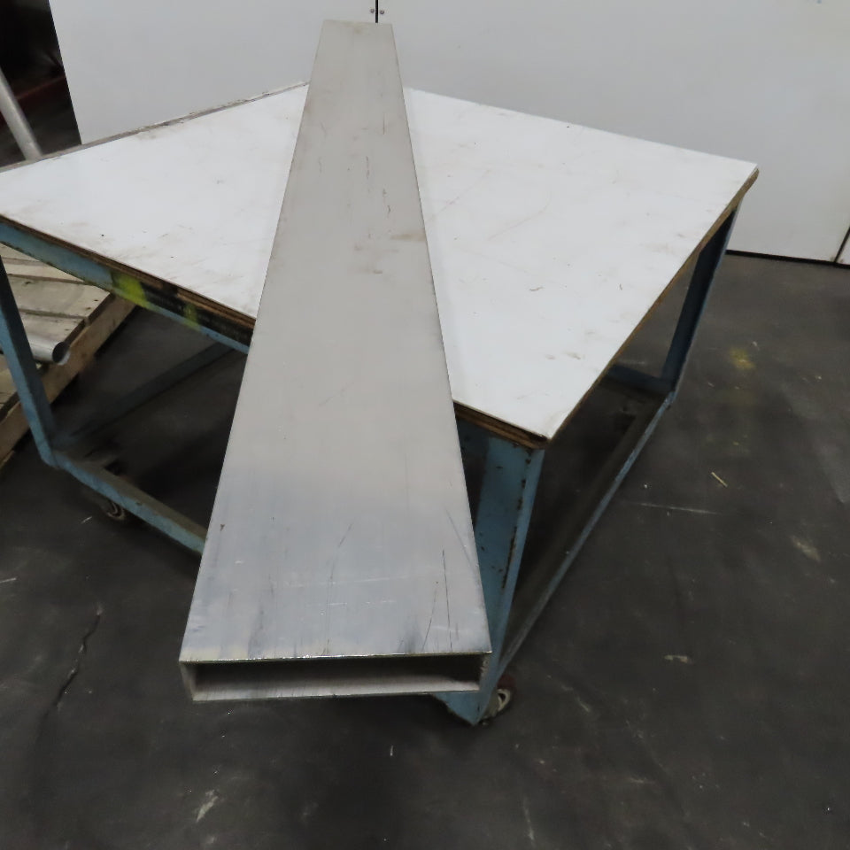 8" x 2" Rectangle Hollow Tube 1/8" Wall 85" Length