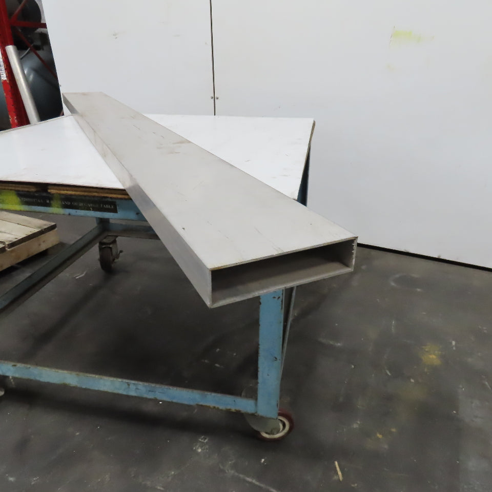 8" x 2" Rectangle Hollow Tube 1/8" Wall 85" Length