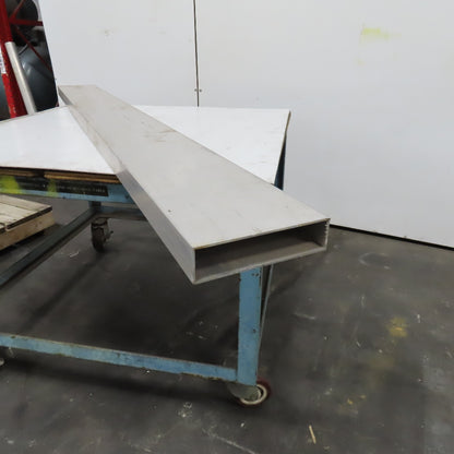 8" x 2" Rectangle Hollow Tube 1/8" Wall 85" Length