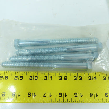 Grip Fast 1/2" x 6" & 12" Zinc Plated Lag Screws Hex Head Lot Of 6