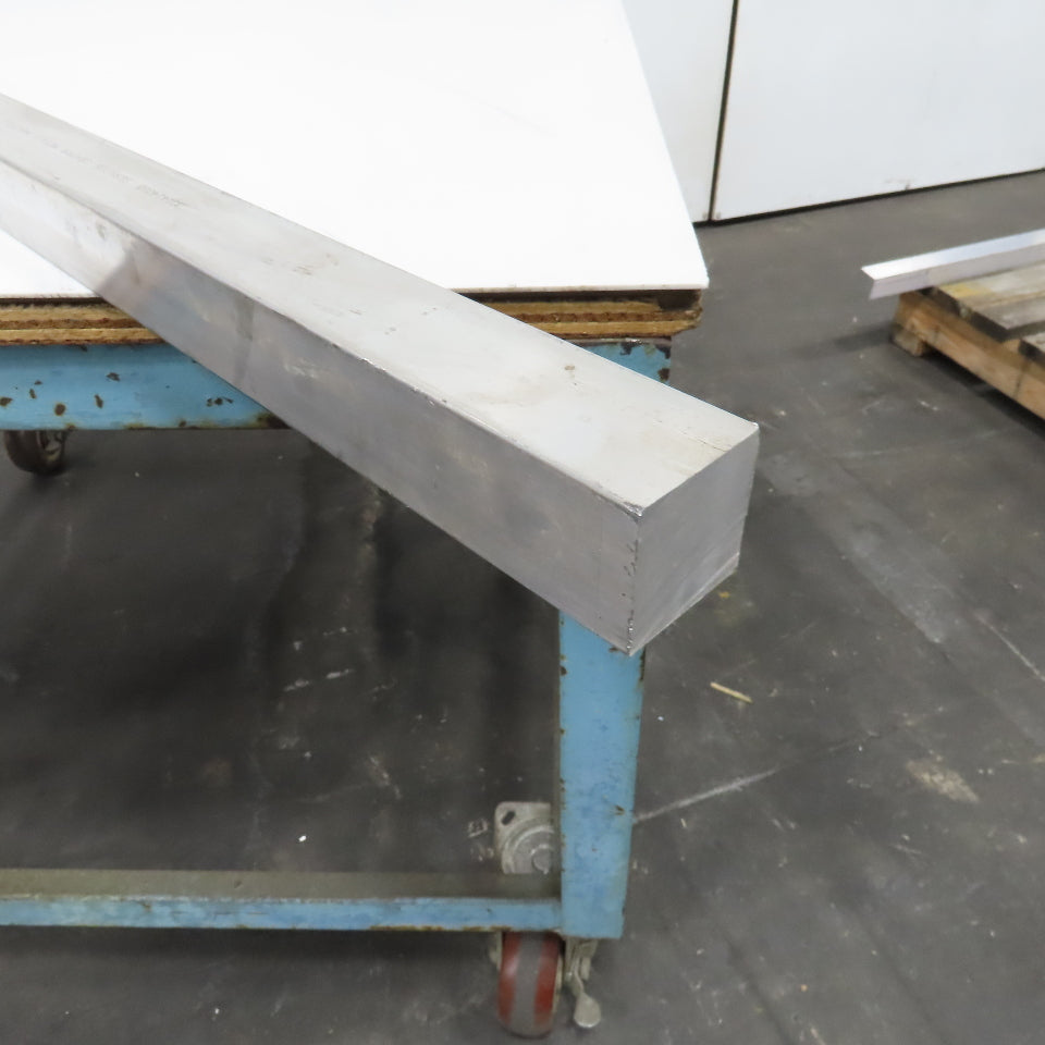 1-3/4" Aluminum 6061-T651 Square Solid Bar 56" Length