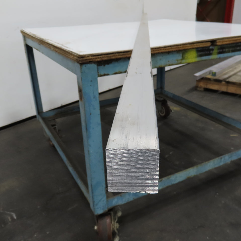 1-1/2" Aluminum Square Solid Bar 100" Length