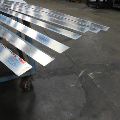 0.063" x 2" Aluminum 6061 Sheet Shear Flat Stock 8' Length Lot Of 7
