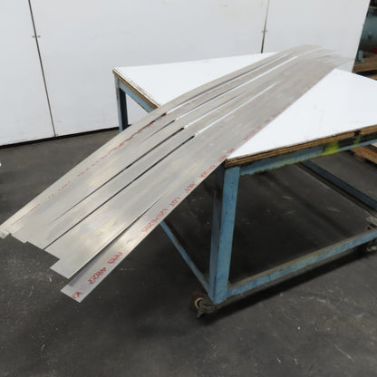 0.063" x 2" Aluminum 6061 Sheet Shear Flat Stock 8' Length Lot Of 7