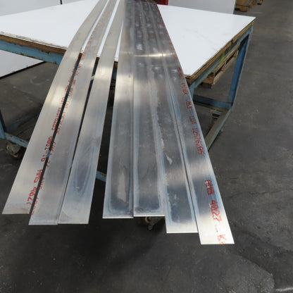 0.063" x 2" Aluminum 6061 Sheet Shear Flat Stock 8' Length Lot Of 7