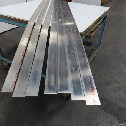 0.063" x 2" Aluminum 6061 Sheet Shear Flat Stock 8' Length Lot Of 7
