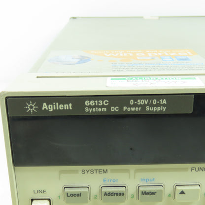 HP Agilent 6613C DC Power Supply 50V 1A 50W