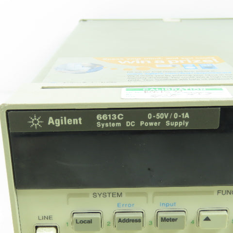 HP Agilent 6613C DC Power Supply 50V 1A 50W