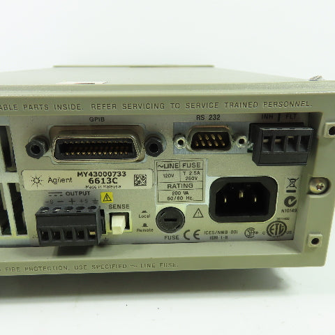 HP Agilent 6613C DC Power Supply 50V 1A 50W