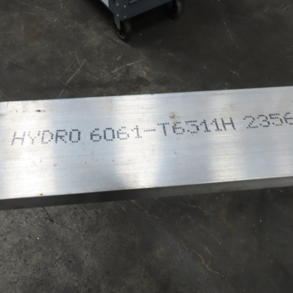 1" x 3-1/2" Solid 6061-T651 Aluminum Flat Stock 12' Length