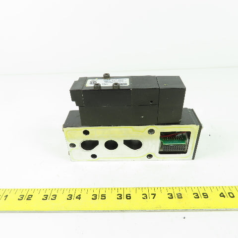 Parker F31VXBK019A 24VDC Pneumatic Solenoid Valve W/ Manifold 145 PSI 1.8W