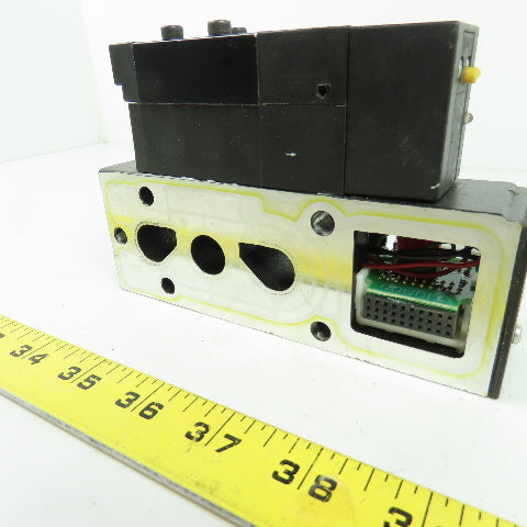 Parker F31VXBK019A 24VDC Pneumatic Solenoid Valve W/ Manifold 145 PSI 1.8W